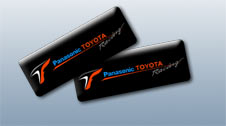 Наклейка Panasonic Toyota Racing объемная Черная