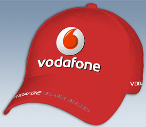 Бейсболка Vodafone McLaren Mercedes Красная (1)