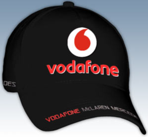 Бейсболка Vodafone McLaren Mercedes Черная